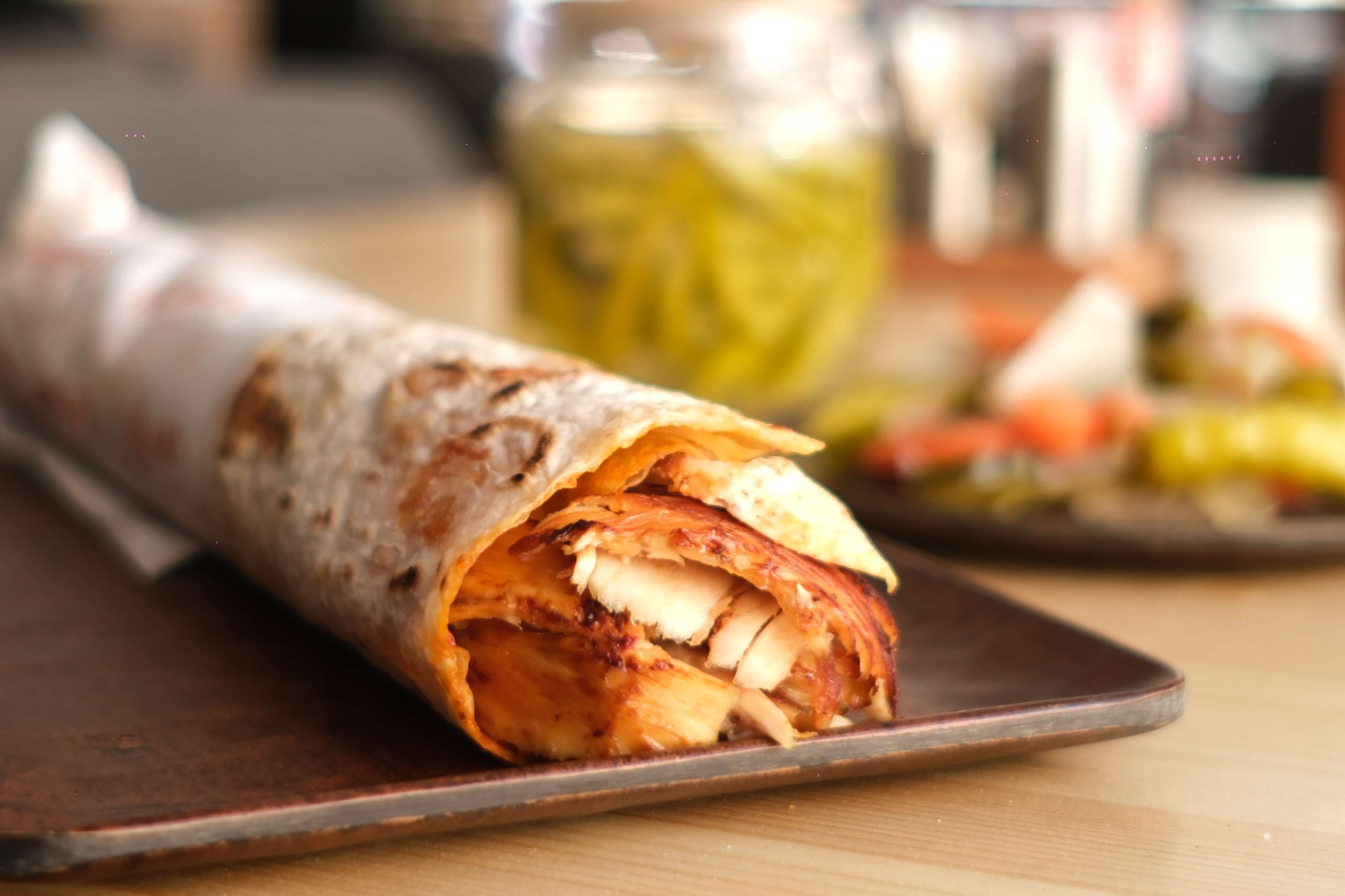 Kaşarlı Tavuk Döner Dürüm